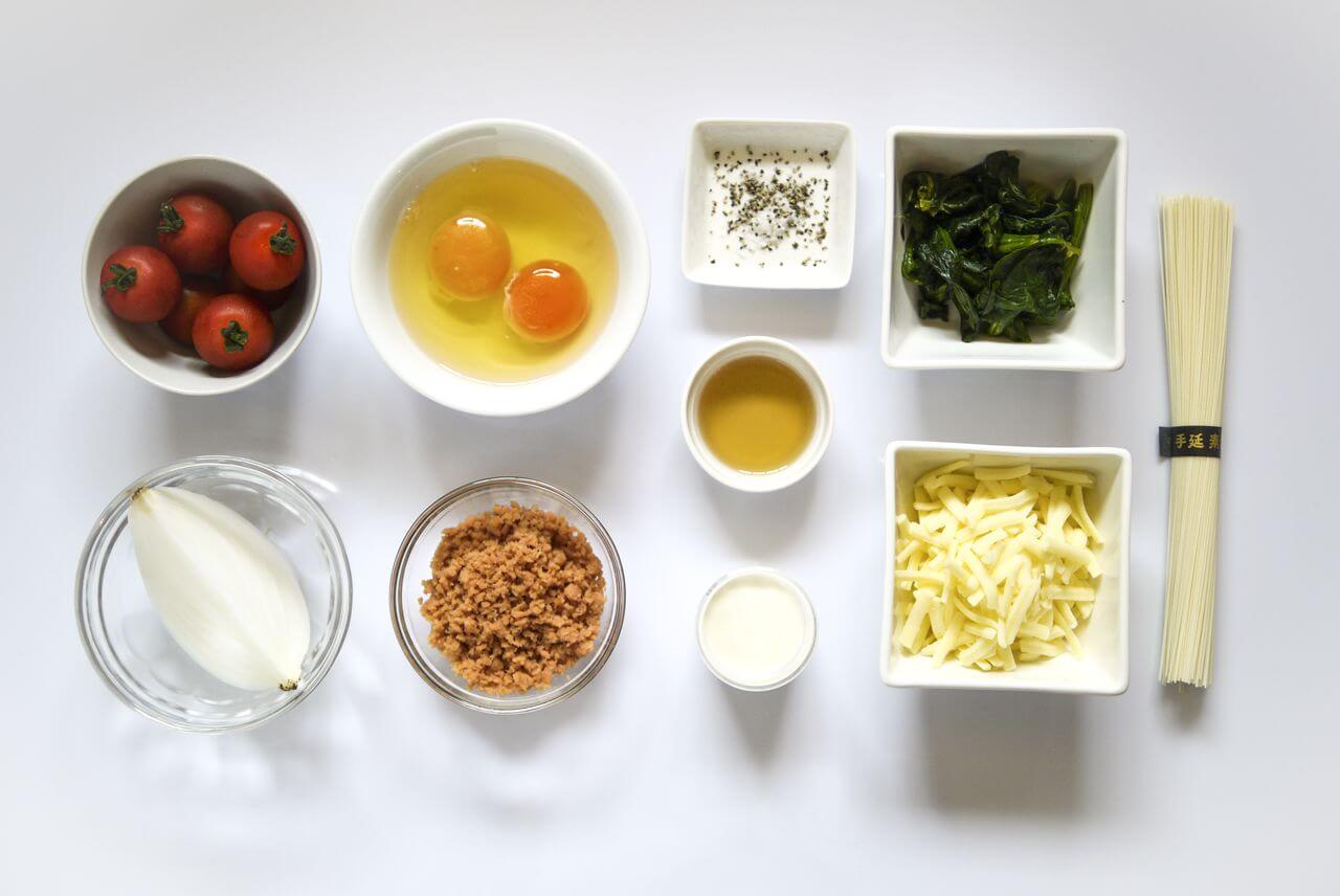 和風キッシュそうめんの材料