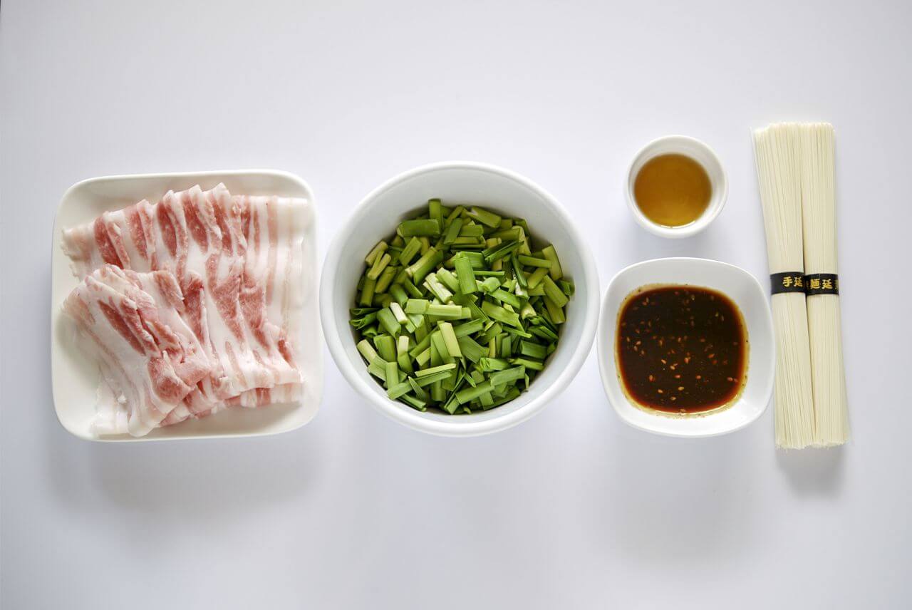焼肉のタレde盛豚スタミナそうめんの材料