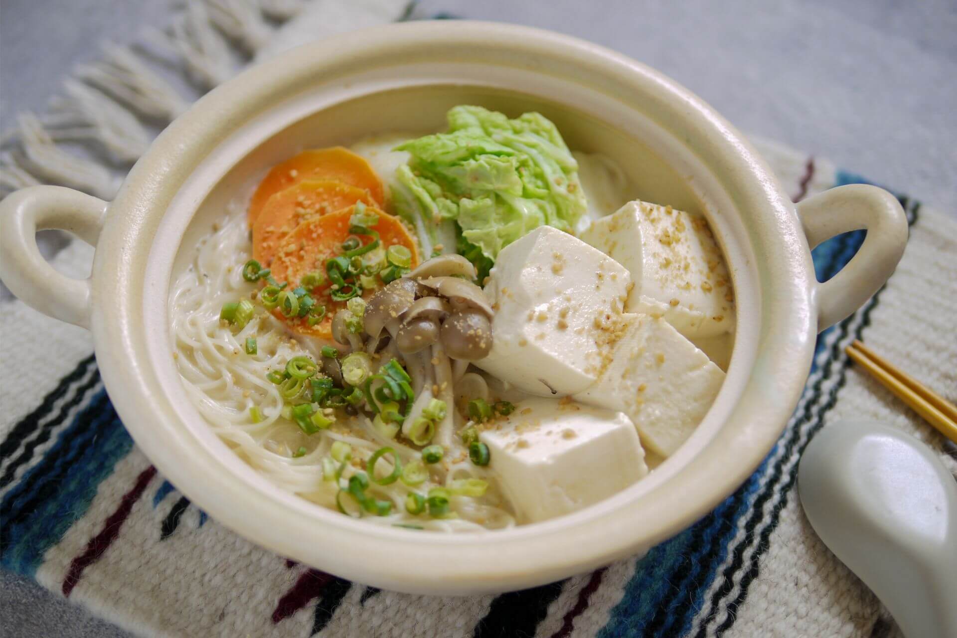 ふっくら豆乳湯豆腐そうめん